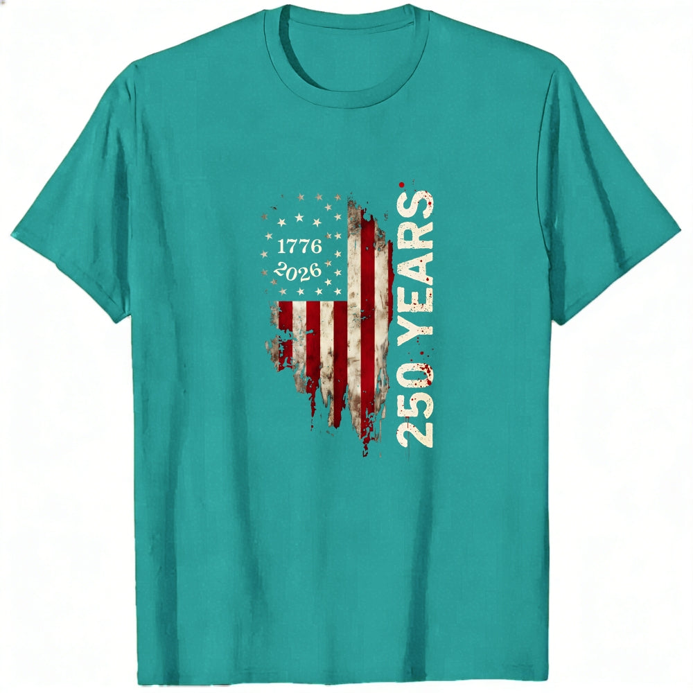 Patriotic American Flag Design Classic T-Shirt 250 Years 1776 2026