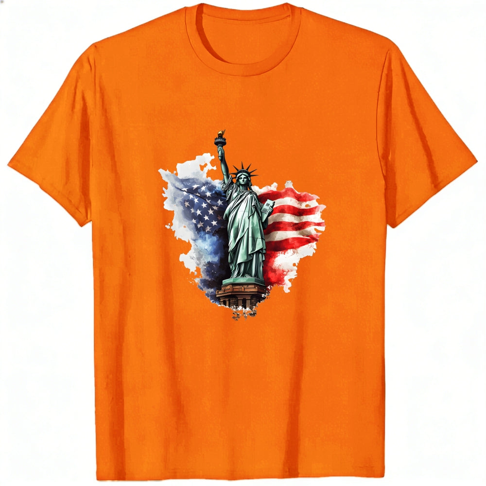 American Flag Statue Of Liberty Classic T-Shirt