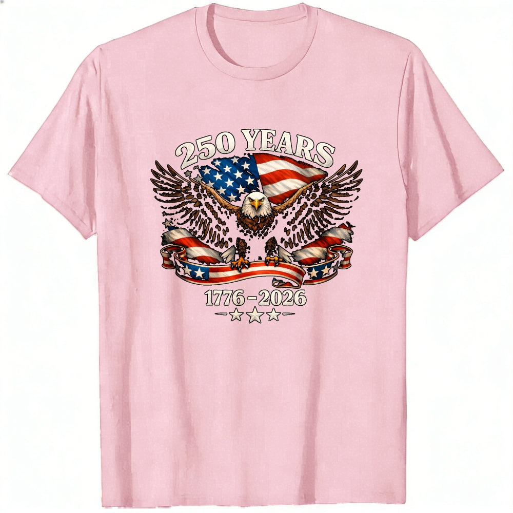 Patriotic Eagle American Flag 250 Years 1776 2026 Classic T-Shirt