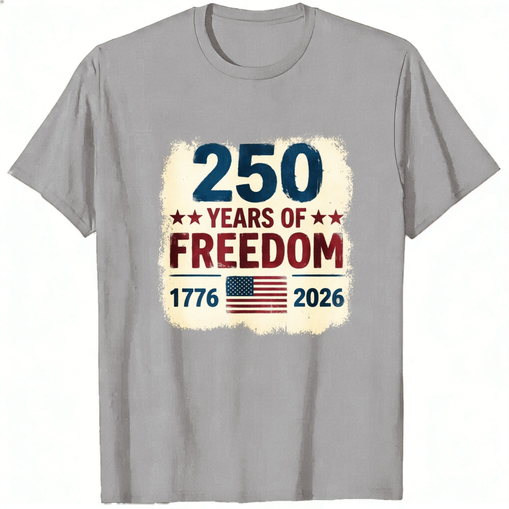 Patriotic American Independence Day 250 Years Of Freedom Classic T-Shirt