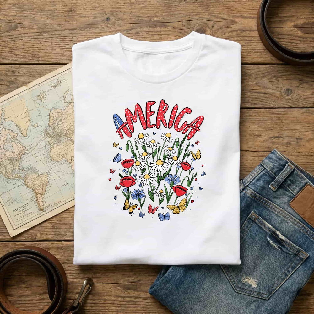 Floral Americana Classic T-Shirt