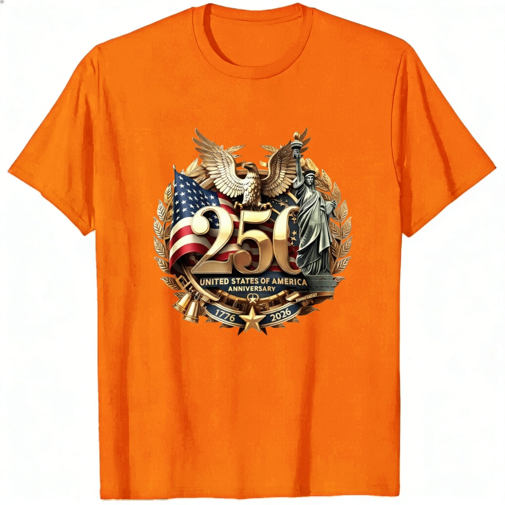 Patriotic American Eagle And Statue Of Liberty Classic T-Shirt 250th Anniversary United States Of America 1776 2026