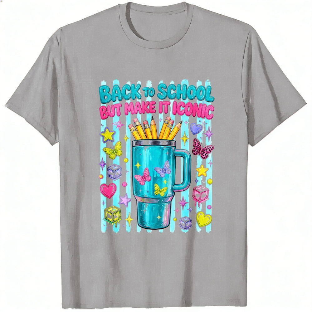 Cute Back To School But Make It Iconic Pencil Cup Classic T-Shirt