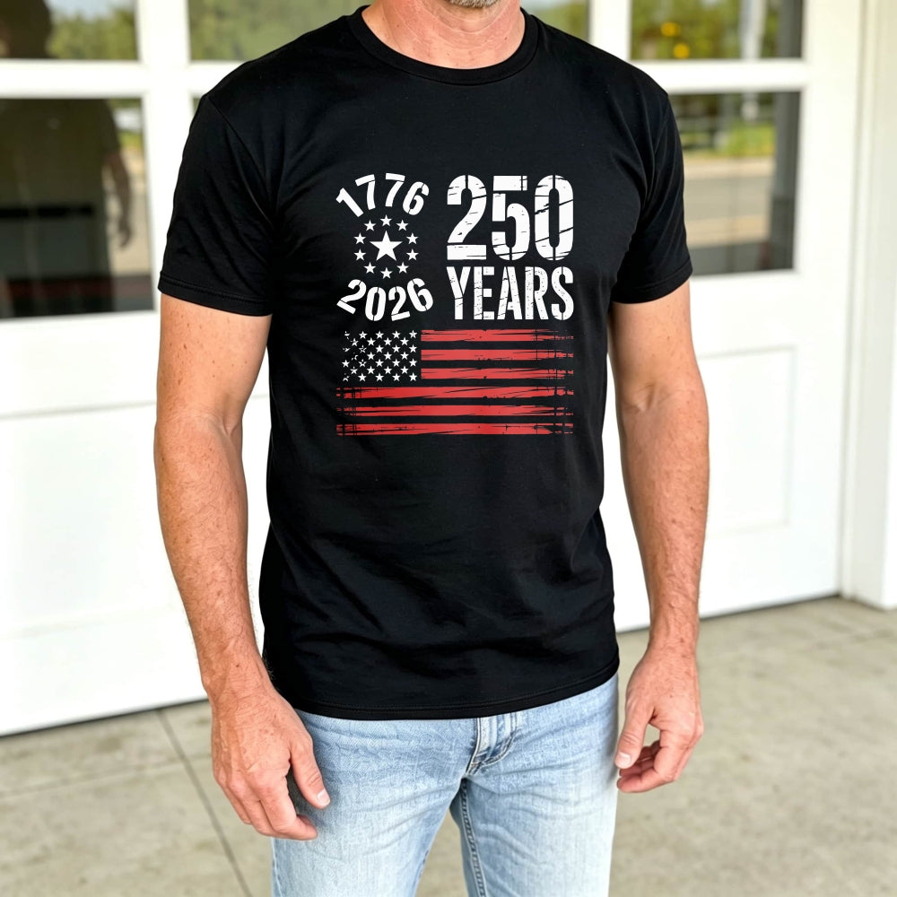 Patriotic American Flag 1776 2026 250 Years Classic T-Shirt