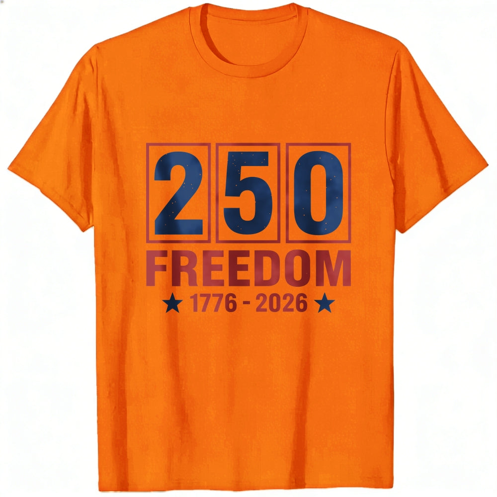 Patriotic American Independence Day 250 Freedom 1776 2026 Classic T-Shirt
