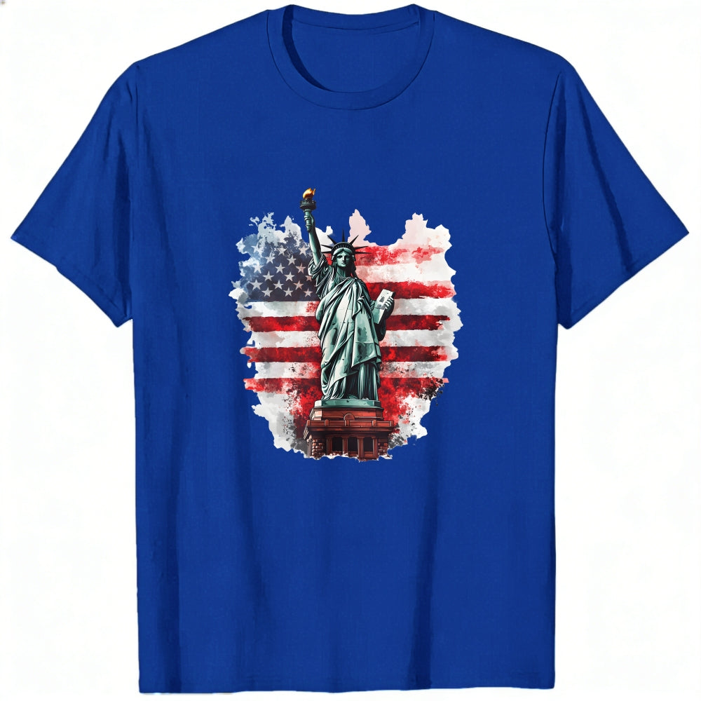 American Flag Statue Of Liberty Classic T-Shirt