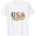 Patriotic Floral Usa 250 Years Of Freedom Classic T-Shirt