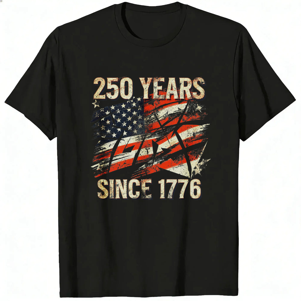 Patriotic American Flag Design Classic T-Shirt 250 Years Since 1776