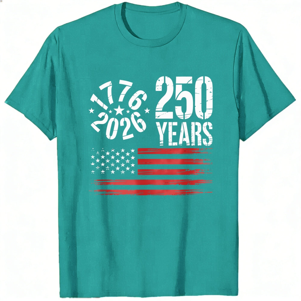 Patriotic American Flag 1776 2026 250 Years Classic T-Shirt