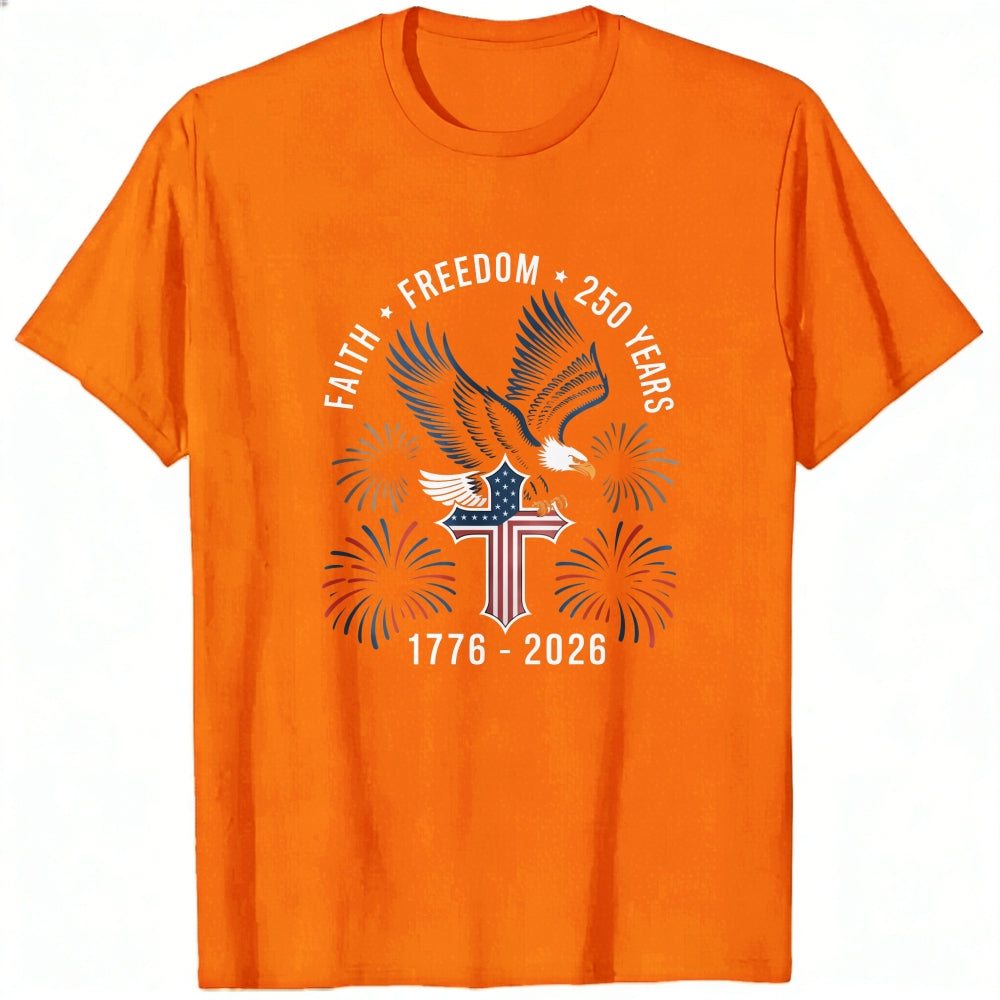 Patriotic Eagle And Fireworks Classic T-Shirt