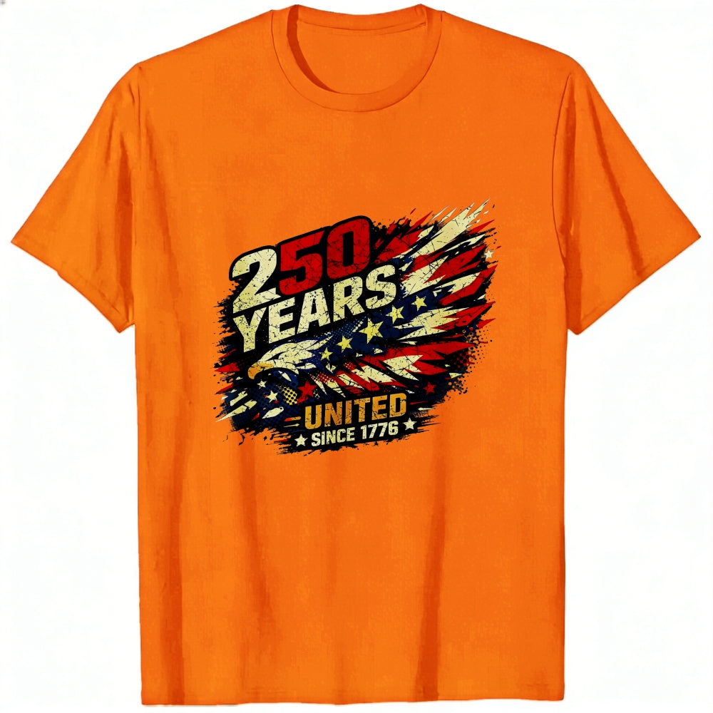 Patriotic American Flag Design Classic T-Shirt 250 Years United Since 1776