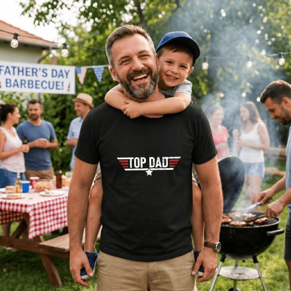 Retro Style Classic T-Shirt Top Dad Wing Design