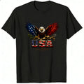 Patriotic Eagle Design Classic T-Shirt Usa Flag And American Symbols