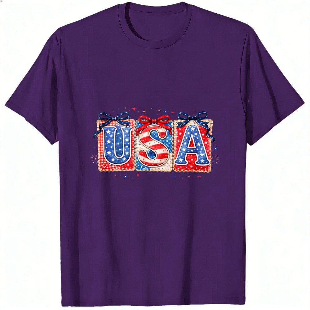 Patriotic Usa Flag Design Classic T-Shirt