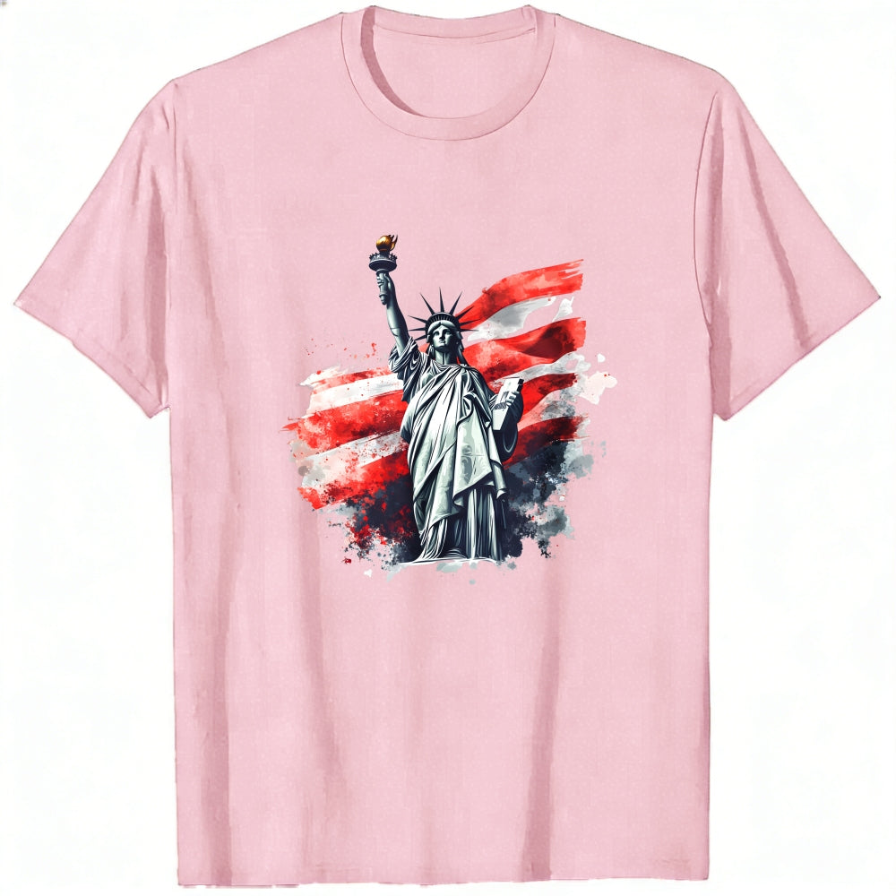 Patriotic American Flag Statue Of Liberty Classic T-Shirt