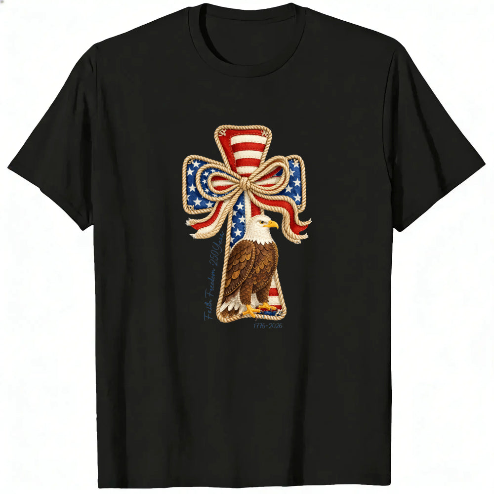 Patriotic Eagle Cross Design Classic T-Shirt
