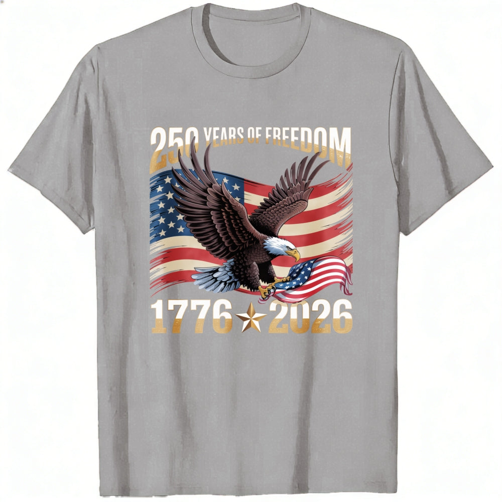 Patriotic Eagle American Flag 250 Years Of Freedom 1776 2026 Classic T-Shirt