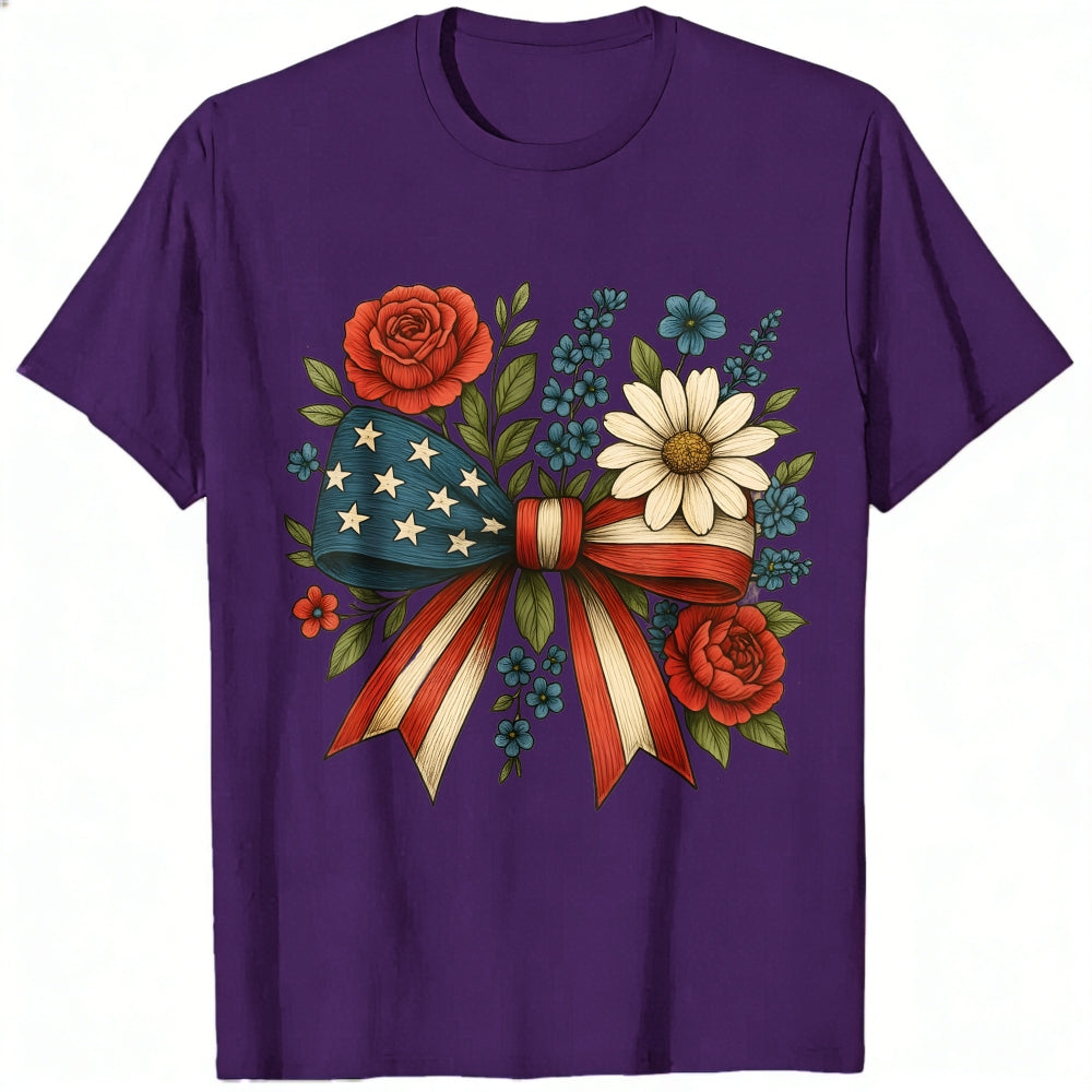 Patriotic American Flag Wings 250 Years Of Freedom 1776 2026 Classic T-Shirt