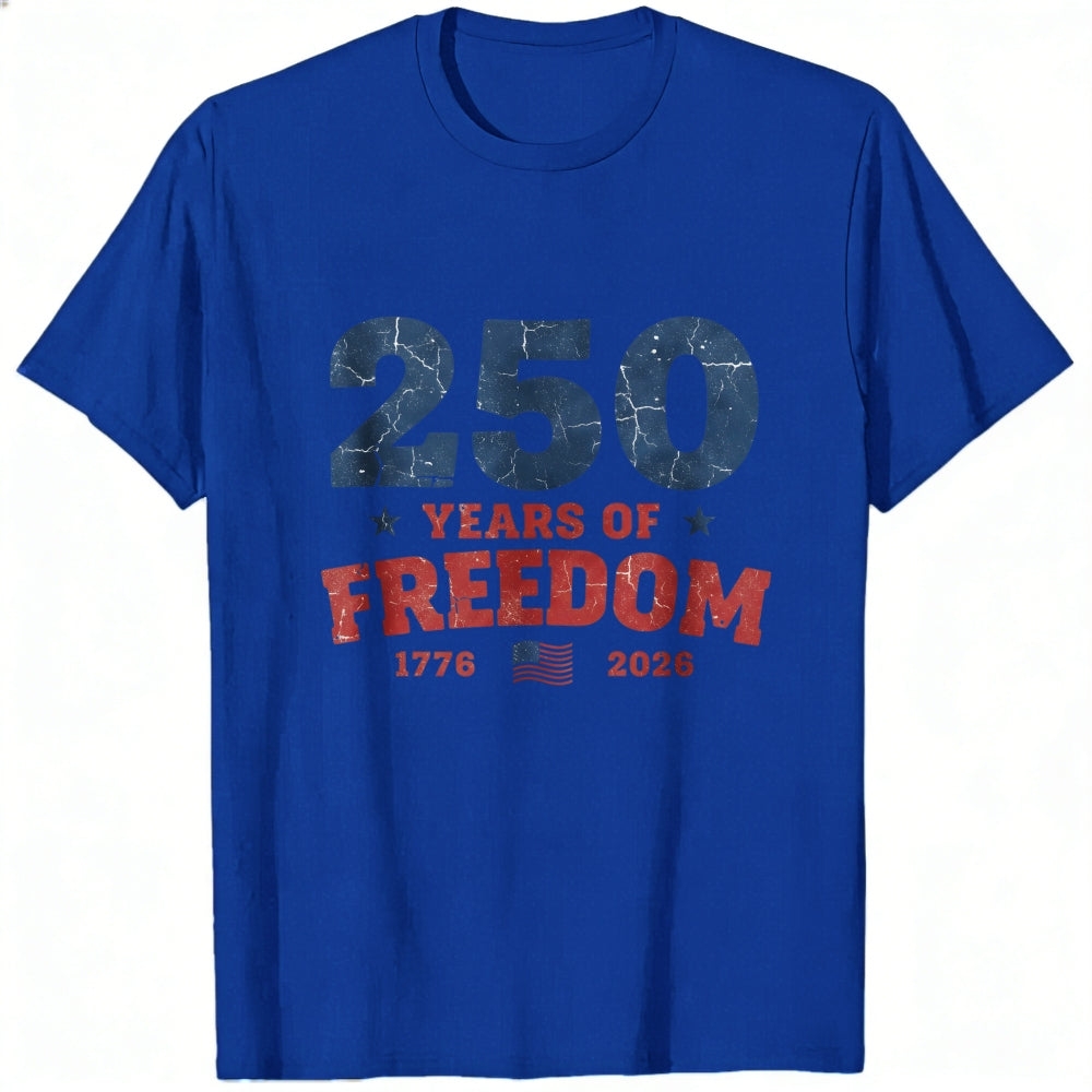 Patriotic American Independence Day 250 Years Of Freedom Classic T-Shirt