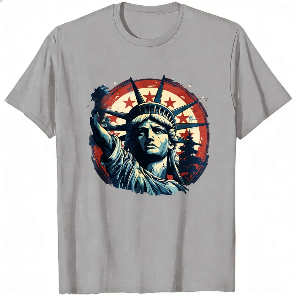 American Flag Statue Of Liberty Classic T-Shirt