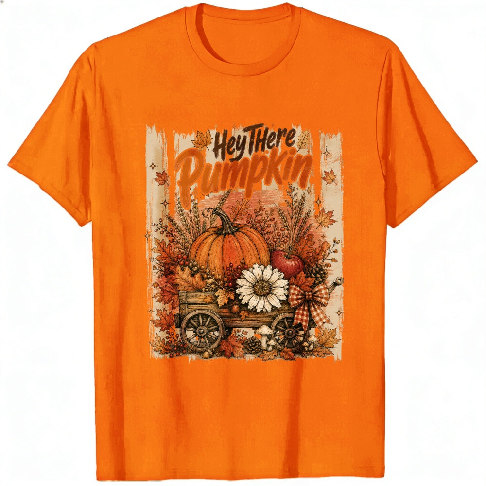 Vintage Autumn Harvest Hey There Pumpkin Classic T-Shirt