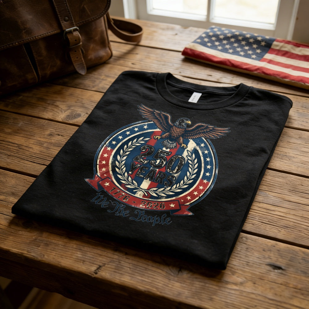 Patriotic Eagle Emblem Classic T-Shirt 250 Years America Independence Day Celebration