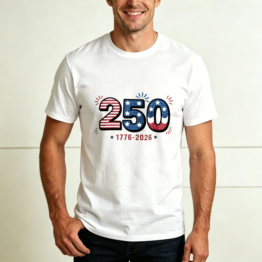 Patriotic American Flag 250th Anniversary Classic T-Shirt