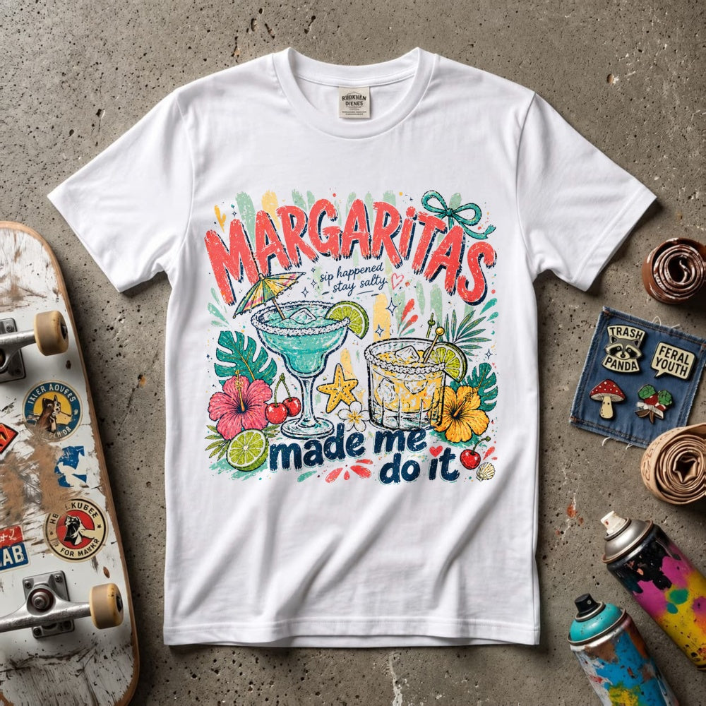 Funny Tropical Margaritas Made Me Do It Classic T-Shirt