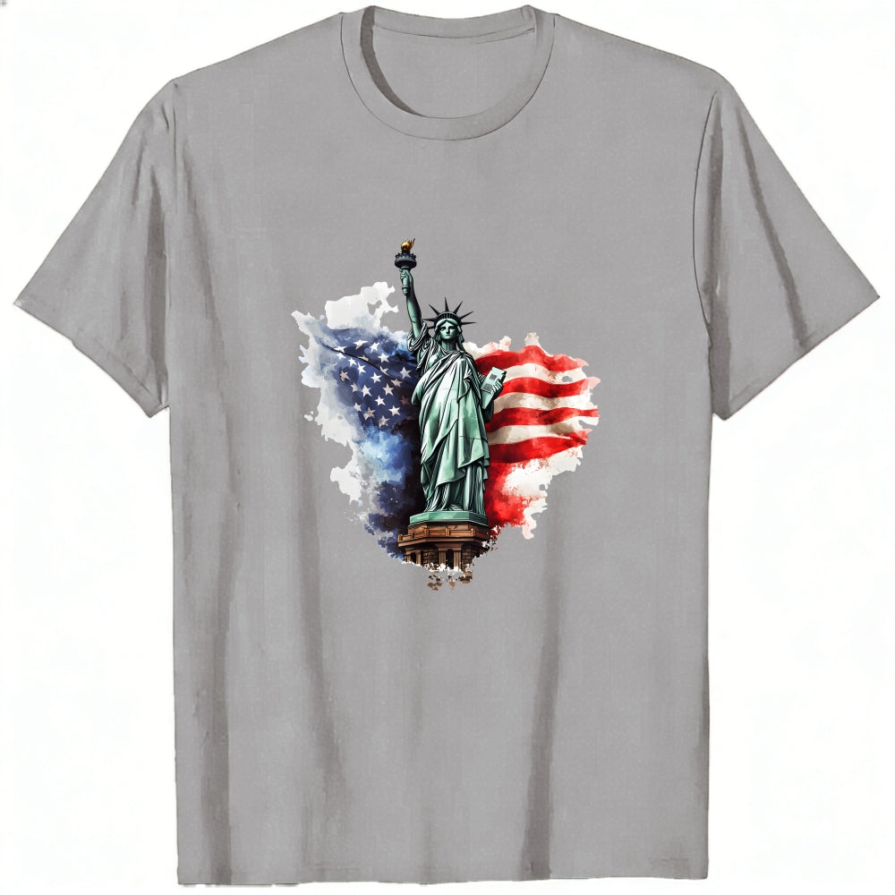 American Flag Statue Of Liberty Classic T-Shirt