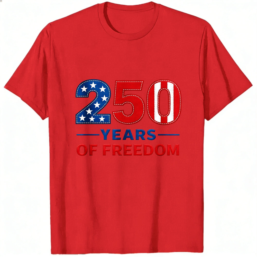 Patriotic American Flag Design Classic T-Shirt 250 Years Of Freedom