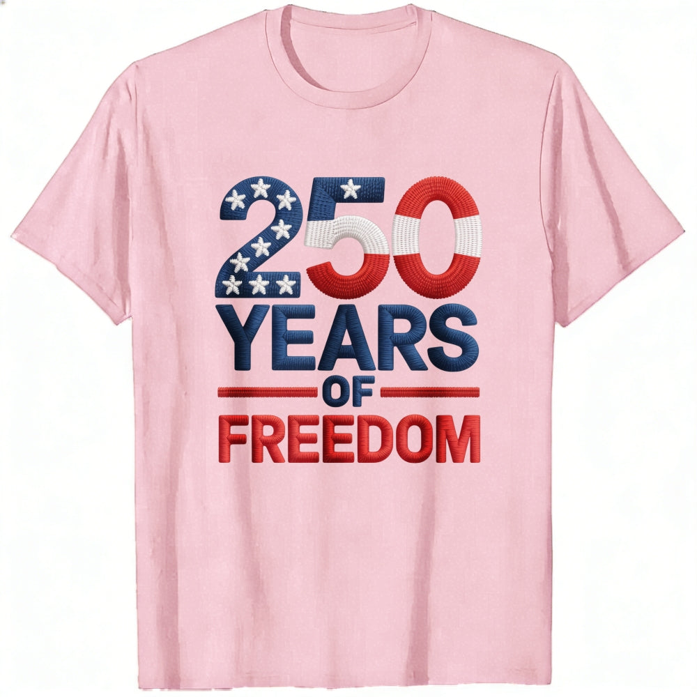 Patriotic American Flag Design Classic T-Shirt 250 Years Of Freedom