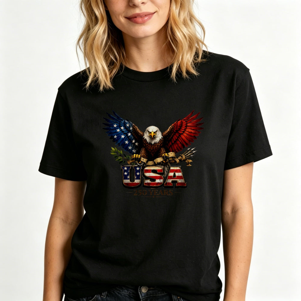 Patriotic Eagle Design Classic T-Shirt Usa Flag And American Symbols