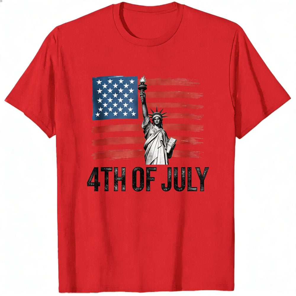 Patriotic American Flag Statue Of Liberty Classic T-Shirt 4th Of July