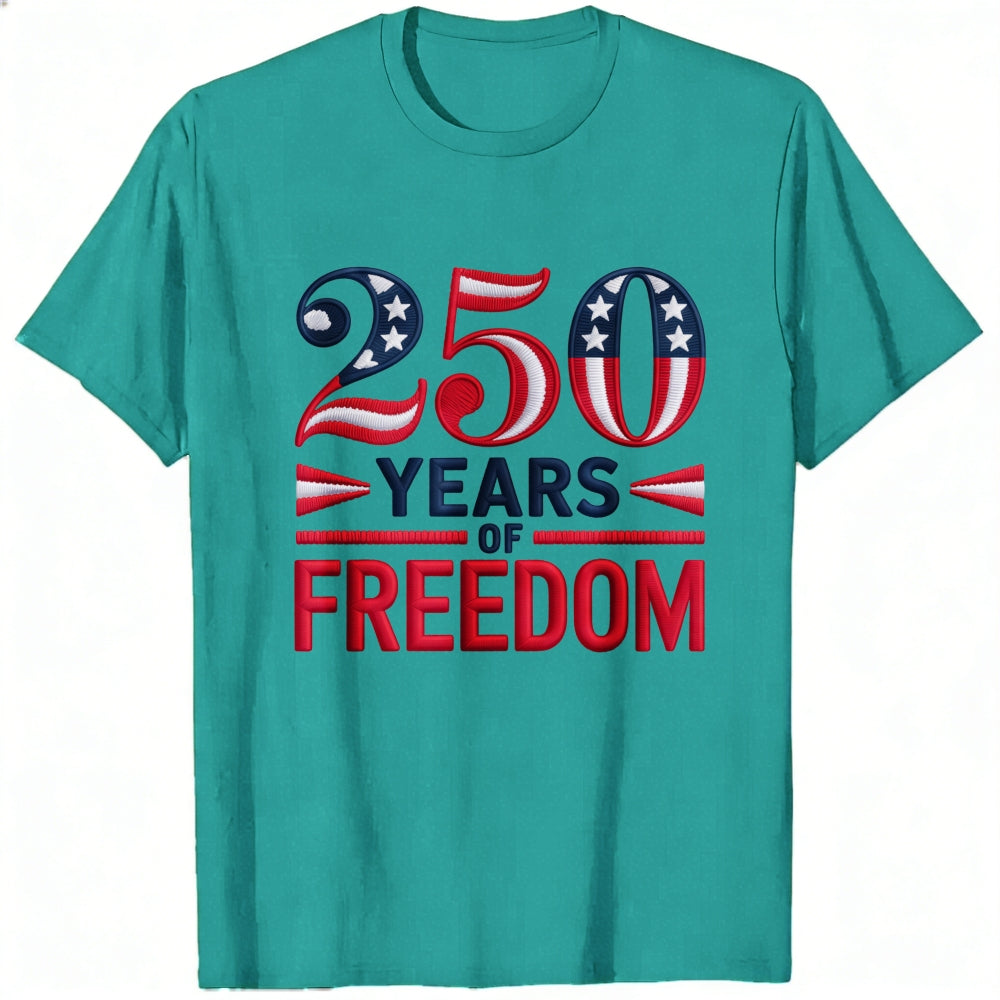 Patriotic American Flag Design Classic T-Shirt 250 Years Of Freedom