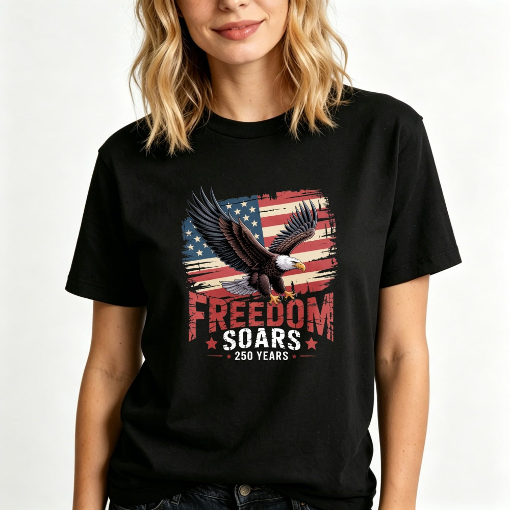 Patriotic Eagle American Flag Classic T-Shirt Freedom Soars 250 Years
