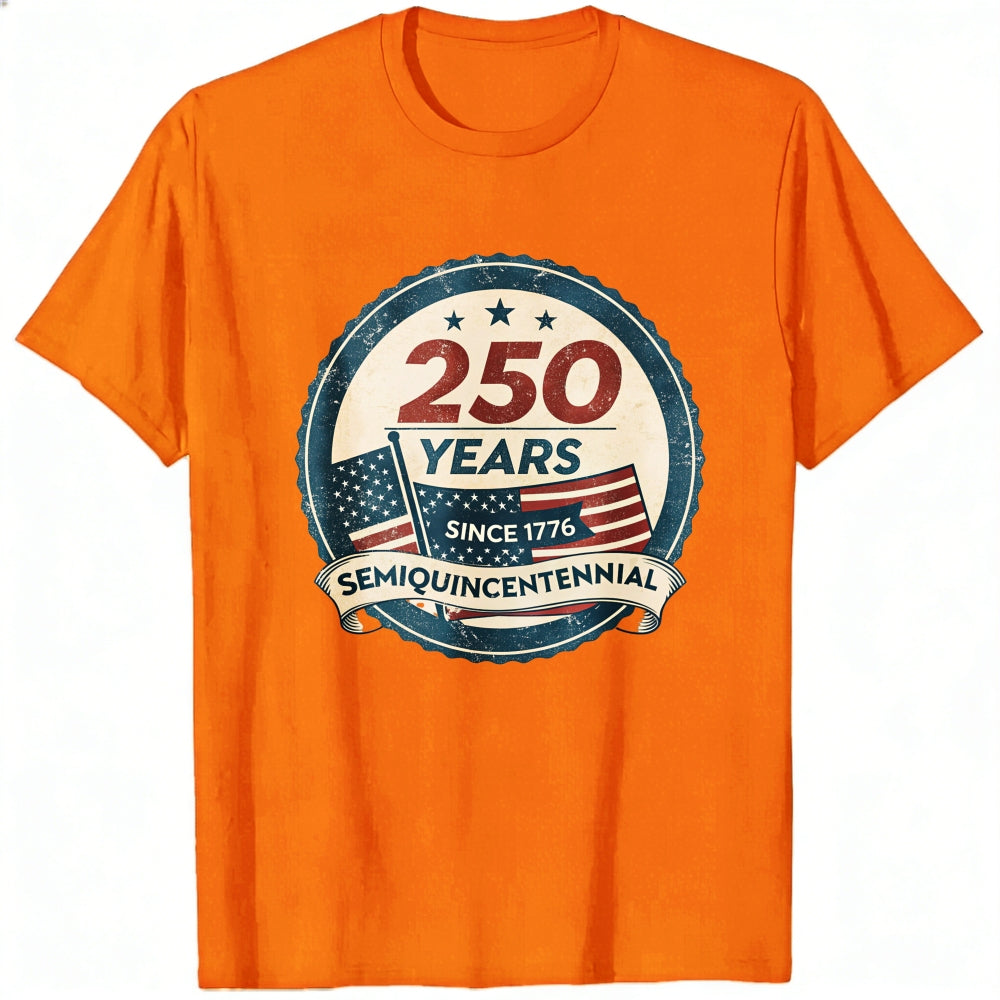 Patriotic American Flag Design Classic T-Shirt 250 Years Since 1776 Semiquincentennial