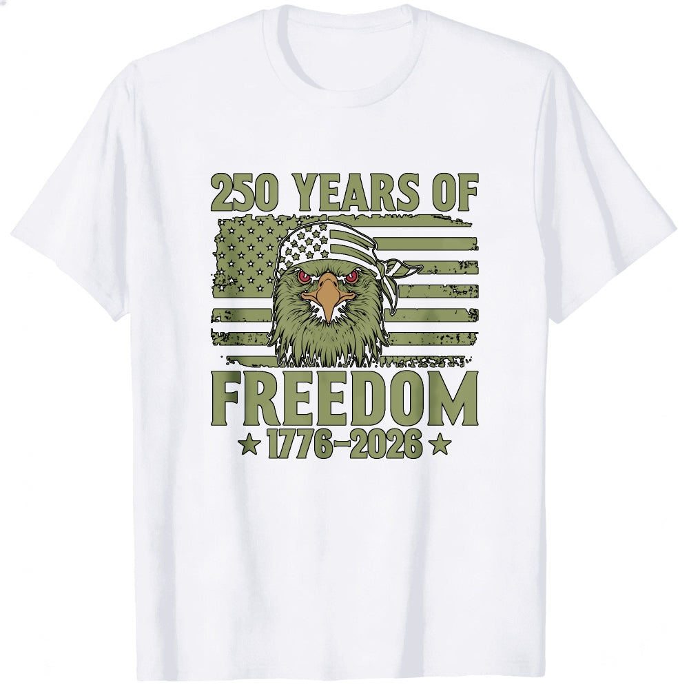 Patriotic Eagle American Flag Classic T-Shirt 250 Years Of Freedom 1776 2026