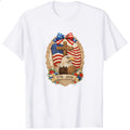 Patriotic American Eagle And Cross Classic T-Shirt 1776 2026