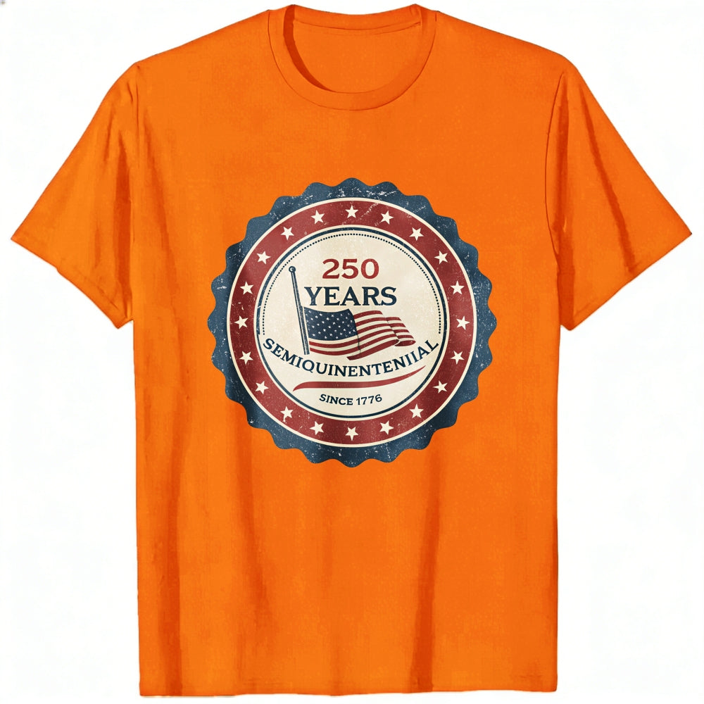 Patriotic American Flag Design Classic T-Shirt 250 Years Semiquincentennial Since 1776