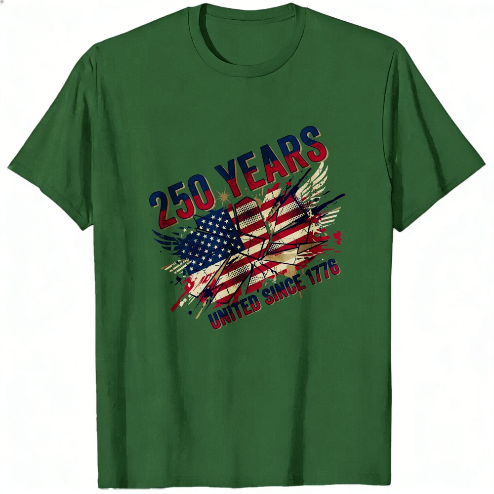 Patriotic American Flag Design Classic T-Shirt 250 Years United Since 1776