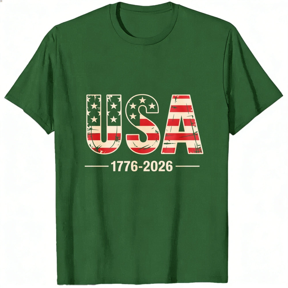 Patriotic Usa Flag Design Classic T-Shirt 1776 2026