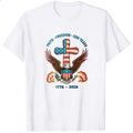 Patriotic Eagle Cross Design Classic T-Shirt Faith Freedom 250 Years 1776 2026