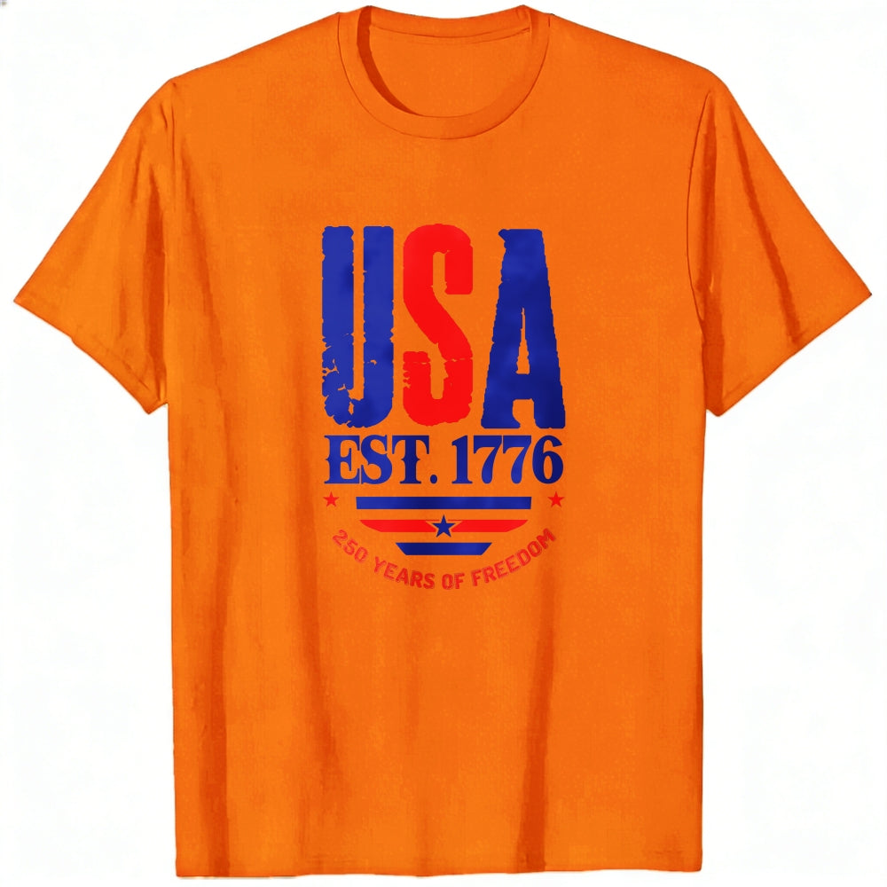 Patriotic Usa Flag Design Classic T-Shirt 250 Years Of Freedom