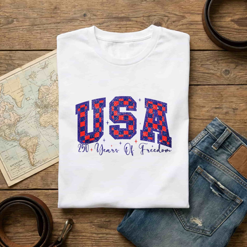 Patriotic Usa 250 Years Of Freedom Classic T-Shirt
