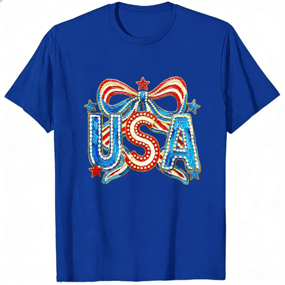 Patriotic Usa Flag Design Classic T-Shirt