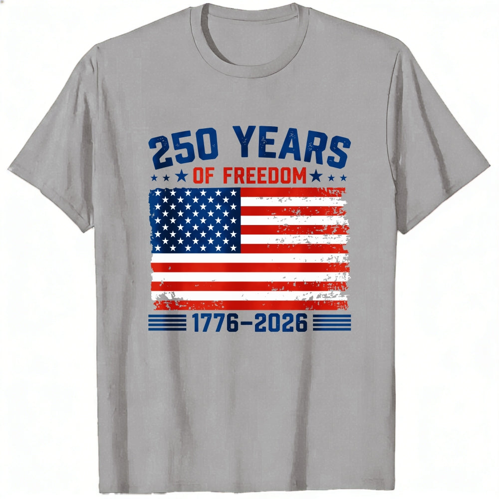 Patriotic American Flag Design Classic T-Shirt 250 Years Of Freedom 1776 2026