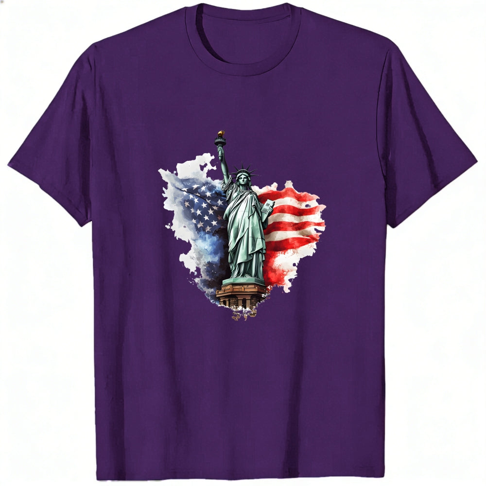American Flag Statue Of Liberty Classic T-Shirt