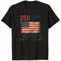 Patriotic American Flag Classic T-Shirt - 250 Years of Freedom 1776-2026