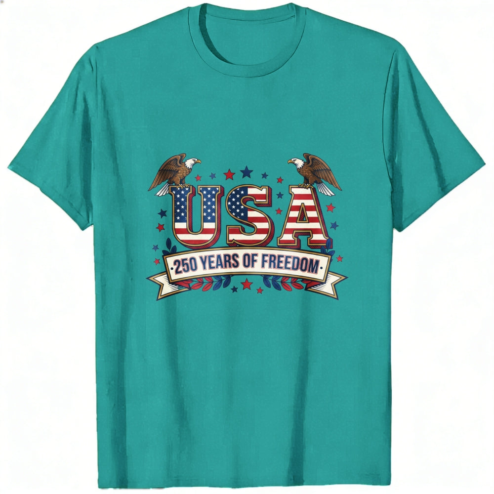 Patriotic American Flag Eagle Design Classic T-Shirt USA 250 Years Of Freedom