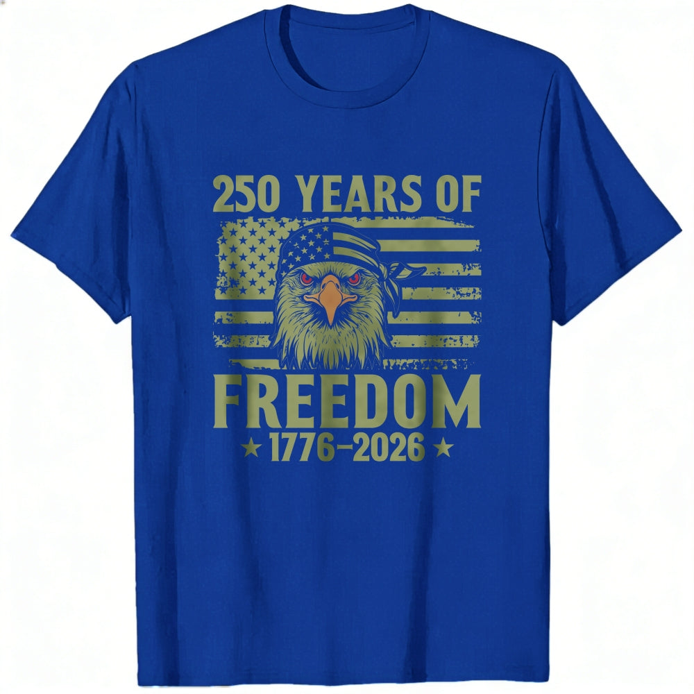 Patriotic Eagle American Flag Classic T-Shirt 250 Years Of Freedom 1776 2026
